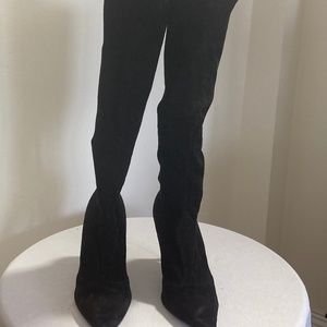 Aldo. Mid calf-high.Suede Black Boots.Size 40